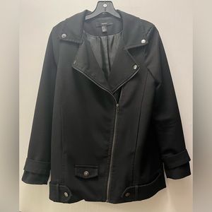 Forever 21 moto-style knit jacket size M